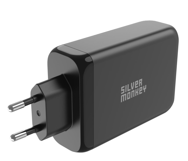 SILVER MONKEY Ładowarka do smartfonów Silver Monkey GaN 140W USB-C PD 3.1 + USB 3.0 QC B - 1224521 - zdjęcie 4